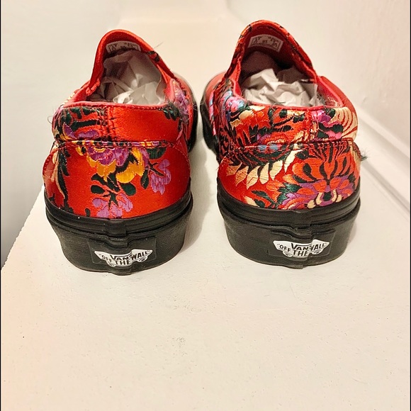red silk vans